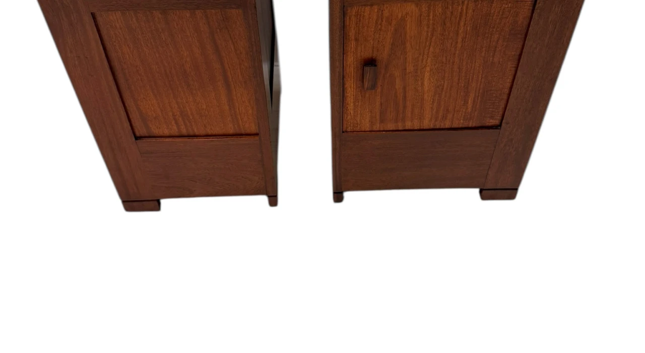 Art Deco Modernist Nightstands by J.A. Muntendam for L.O.V. Oosterbeek, 1920s 2